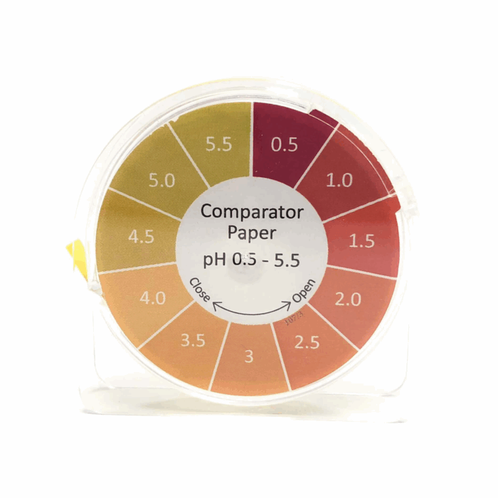 pH 0.5 - 5.5, Comparator Paper, 5m reel