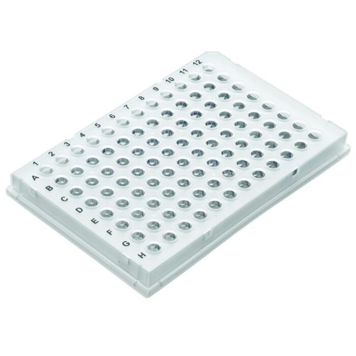 0.1ml 96 Well PCR Plate. Full Skirt. Natural