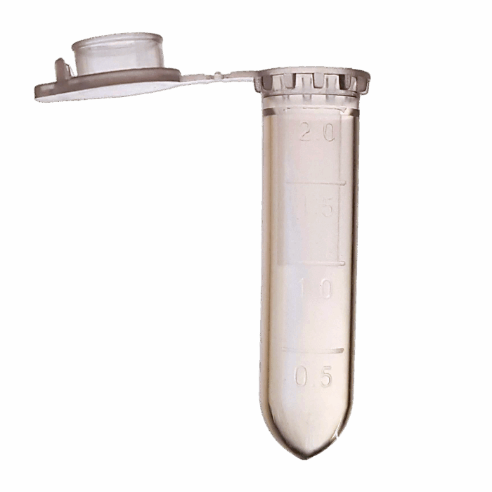 2ml Microcentrifuge Tube. Filp Cap. Bullet Shaped. Clear. --Economy Range-- - Image 2