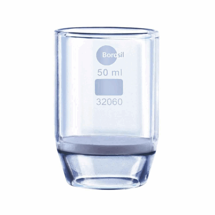 50ml Crucible. Gooch Type. Porosity Grade 3 Borosilicate Glass