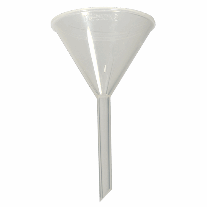 Funnels. Long Stem. Polypropylene