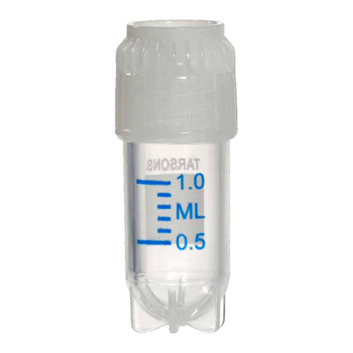 1.0ml Cryochill Vial. Star Foot. External Thread. Sterile