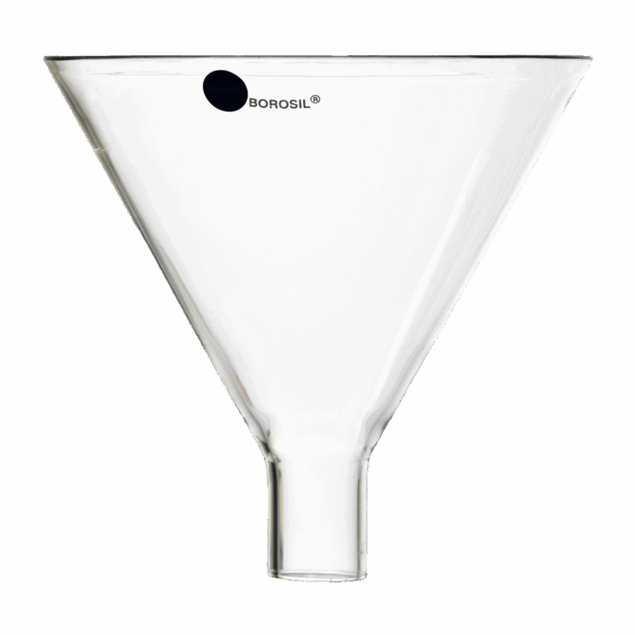 150mm Funnel. Powder. Glass