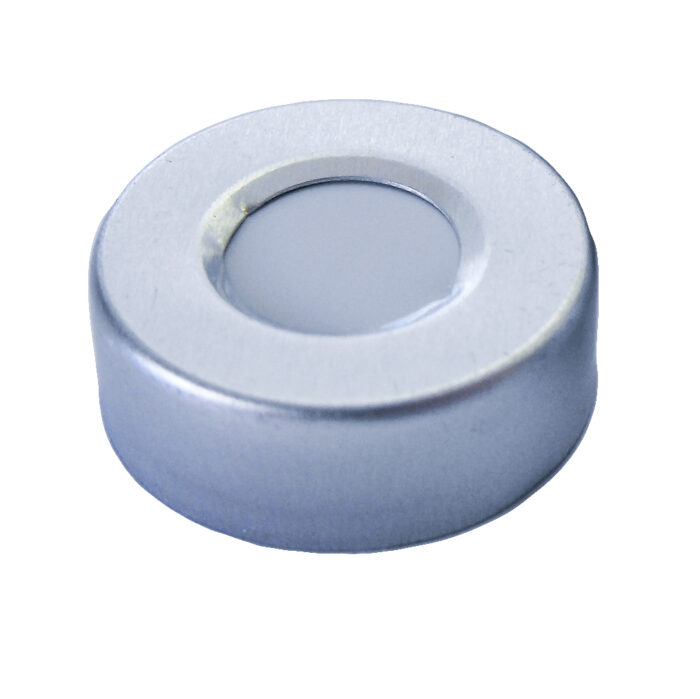 20mm Cap Crimp-Top with 10mm Centre Hole Aluminium