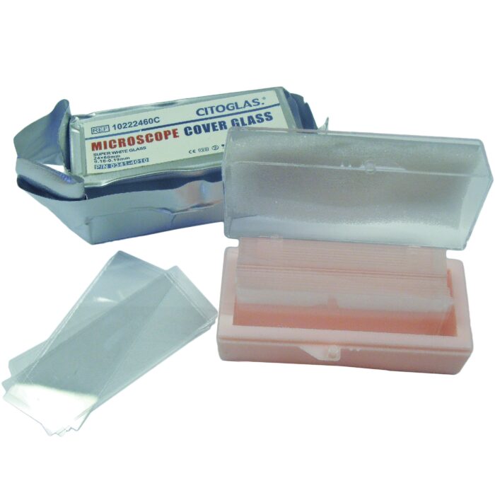 24 x 40mm Microscope Cover Glass. Super White Glass