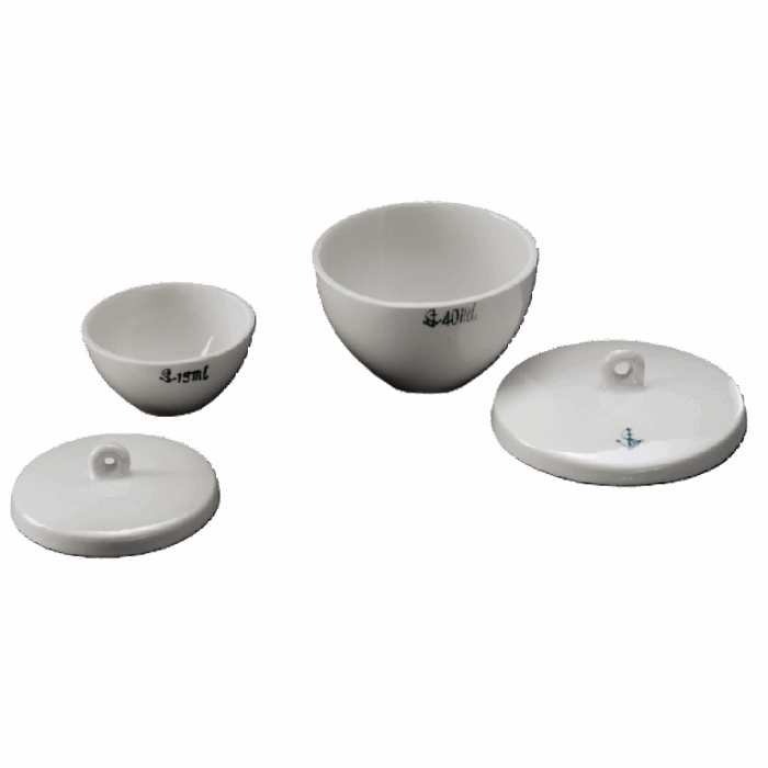 Porcelain Crucibles, Low Form