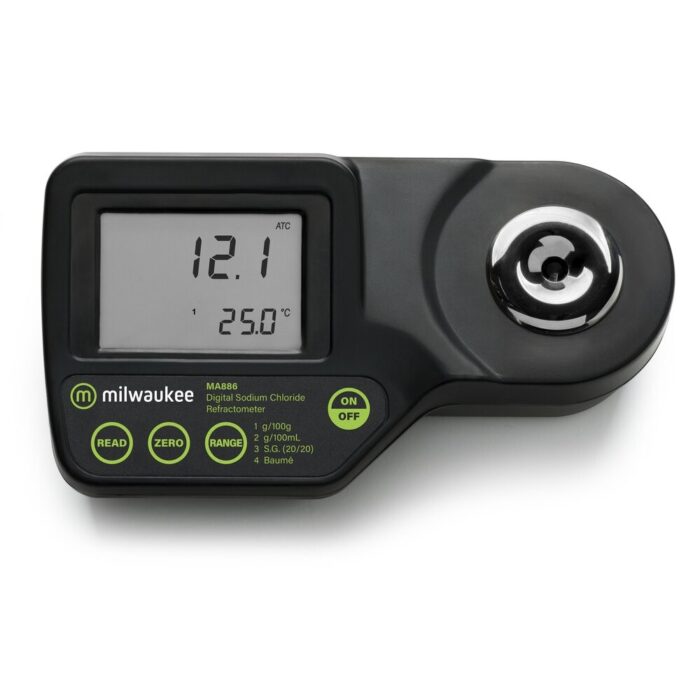 Milwaukee Refractometer to Determine Sodium Chloride in Food