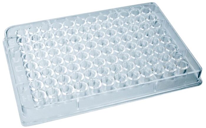 96 Well Plate U-Bottom Without Lid Polystyrene Sterile packs of 10
