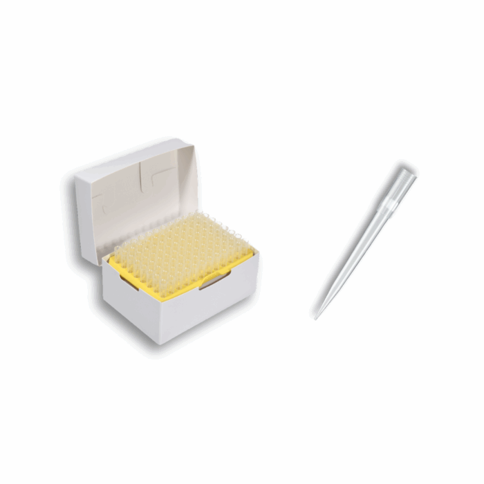 100ul Filter Tip 53mm, Low Retention, Biodegradable Eco Racked, Sterile.