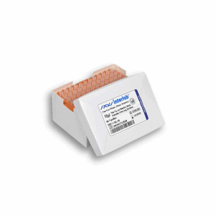10ul Filter Pipette Tips. 31mm Long. Low Retention. Biodegradable Eco Racked. Sterile - Image 3