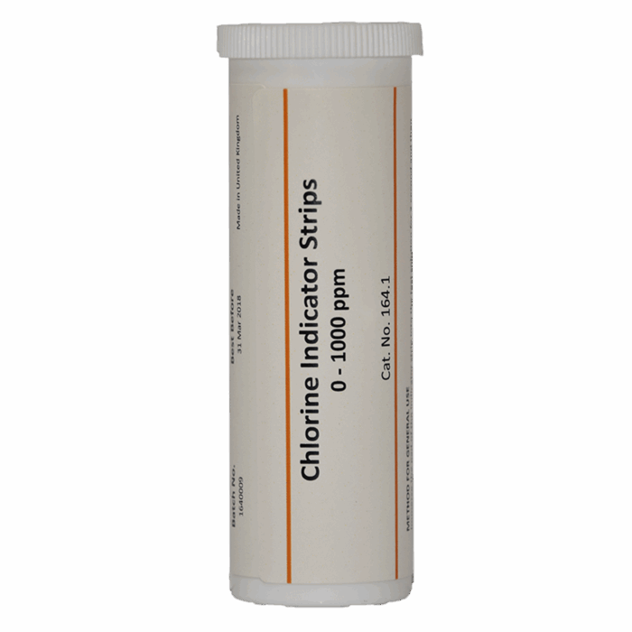 0-1000ppm (mg/L) Chlorine Indicator Strip