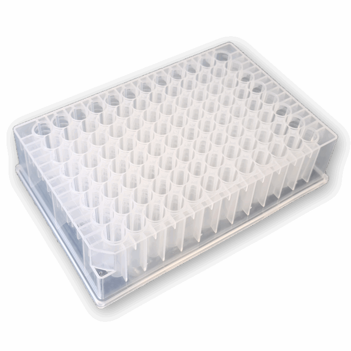 1.0ml 96 Well Plate. Round Well. U Bottom. Rimless. Deep Well. Polypropylene