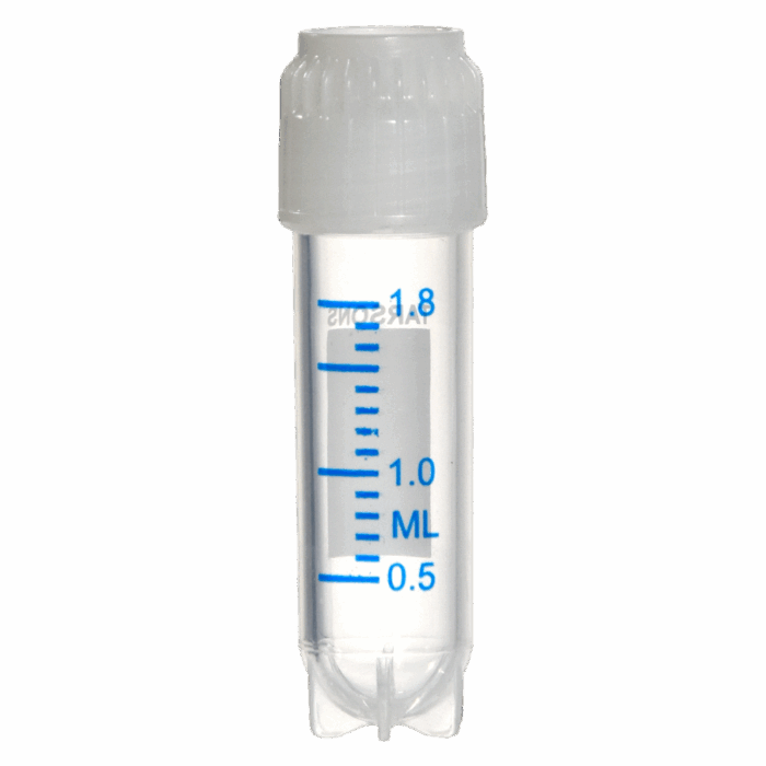 1.8ml Cryochill Vial. Star Foot. External Thread. Sterile