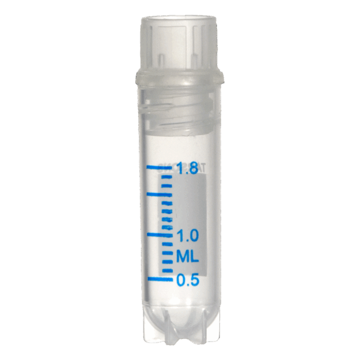 1.8ml Cryochill Vial. Star Foot. Internal Thread. Sterile