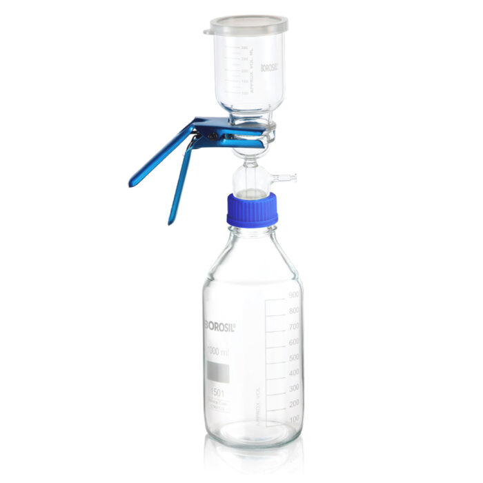 Glass Filter Holder Assembly with GL45 screw cap bottle 1000ml Flask