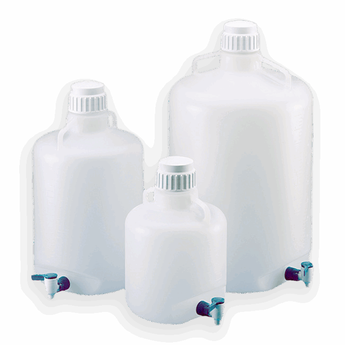 Carboy with Spigot, PP, Natural