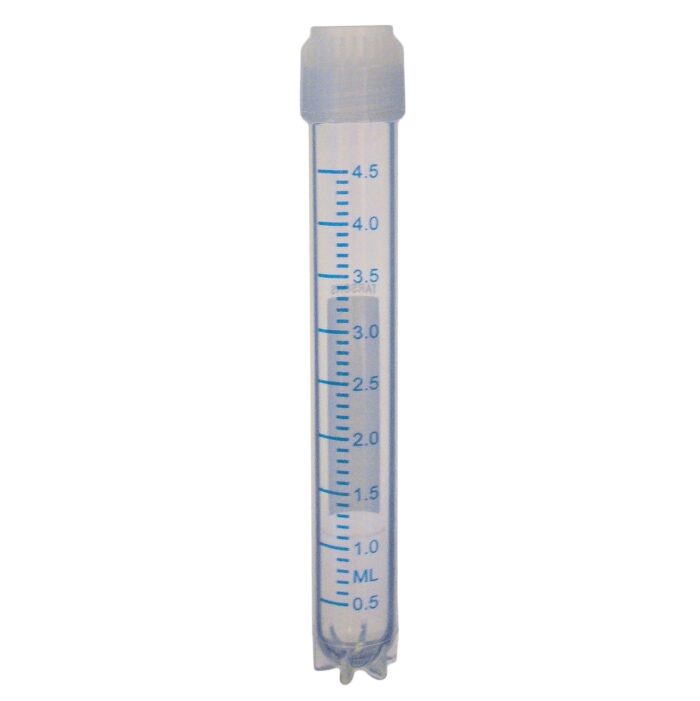 4.5ml Cryochill Vial. Star Foot. External Thread. Sterile