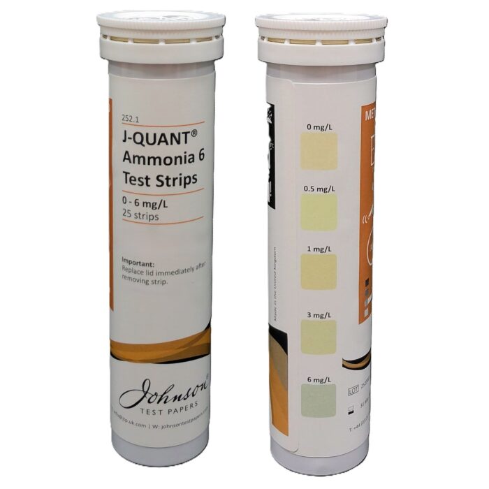 0-6 (mg/L) Ammonia Indicator Strips