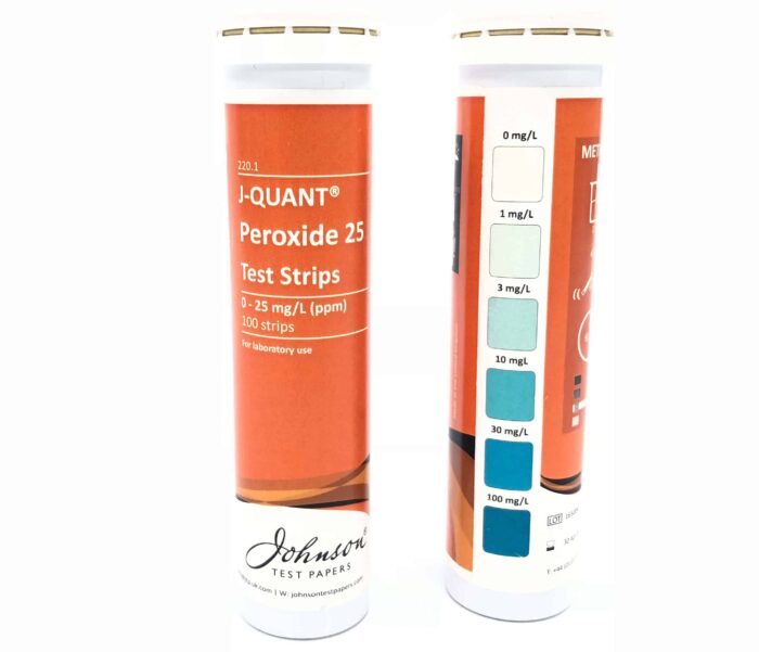 Peroxide 0-25 mg/L Test Strips