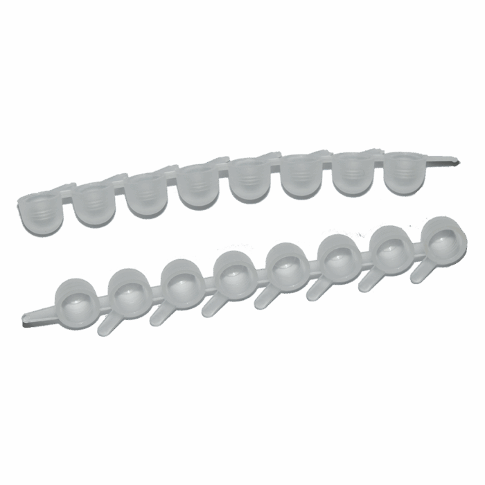 1.2ml 8 Strip Closures. For Sample Library Tubes. Suits 3915-800. 713A-00. 713B-SO. PE