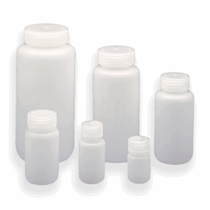 Natural Round Wide Mouth Bottle, HDPE