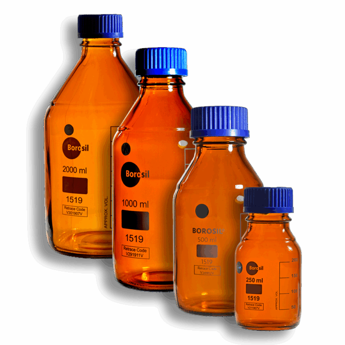 Reagent Bottles Amber. Glass