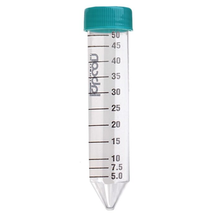 50ml Centrifuge Tube. Flat Screw Thread Cap SuperClear. Sterile