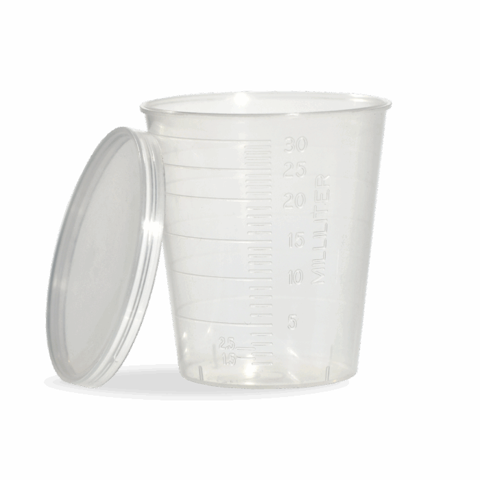 30ml Medicine Cups with Optional Lid