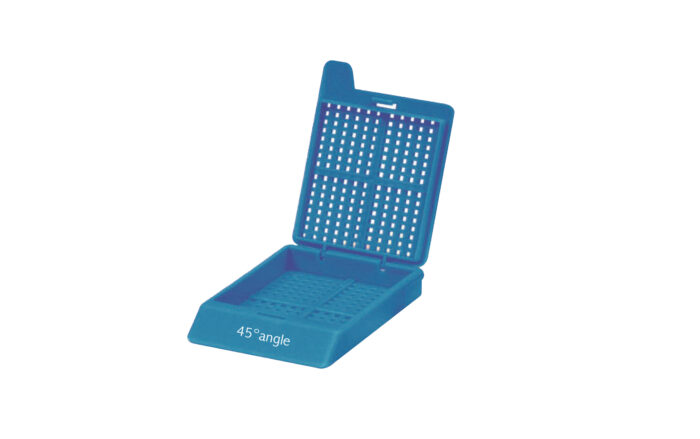 Embedding Cassette. White. Fine Square Holes. for automatic cassette printer