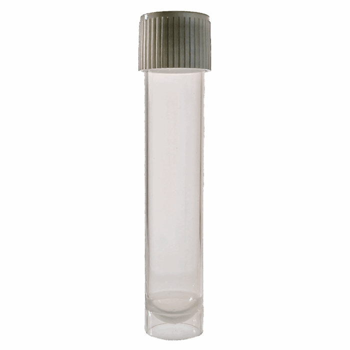 10ml Tube. With screw cap attached. Freestanding