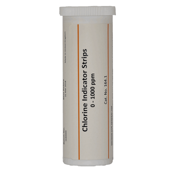 0-1000ppm (mg/L) Chlorine Indicator Strip