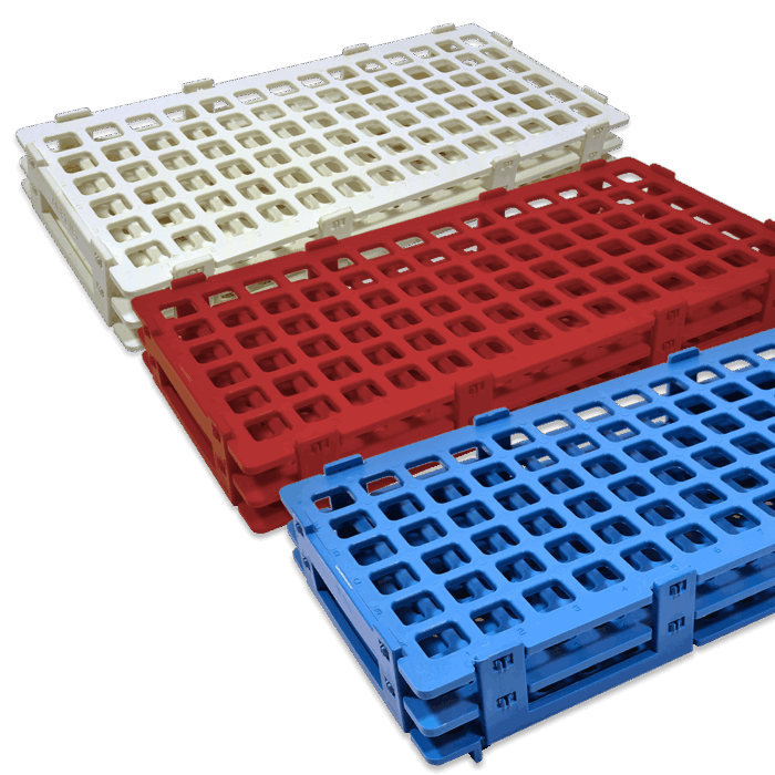 84 Place Polygrid Micro Tube Racks for 1.0-1.8ml Cryovials