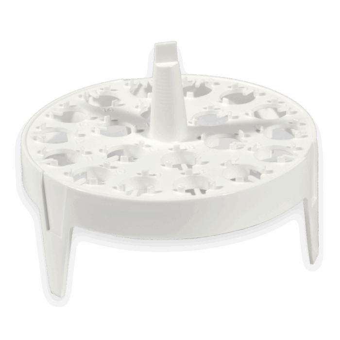 20 Place Floating Rack. For 1.5ml Tubes. PP. Whit