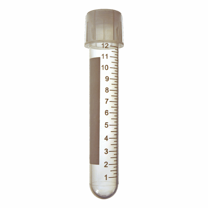 15ml Tube with Dual Position Cap. Graduated. 17x100mm. PP. Natural. Sterile