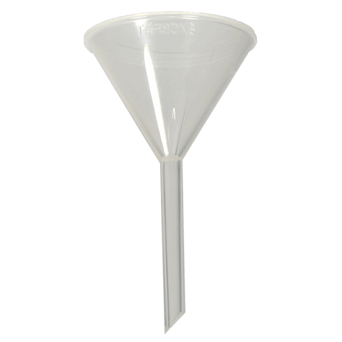 Funnels. Long Stem. Polypropylene