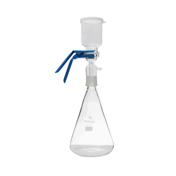 Glass Filter Holder Assembly 47mm dia filtration Base 2000ml Flask
