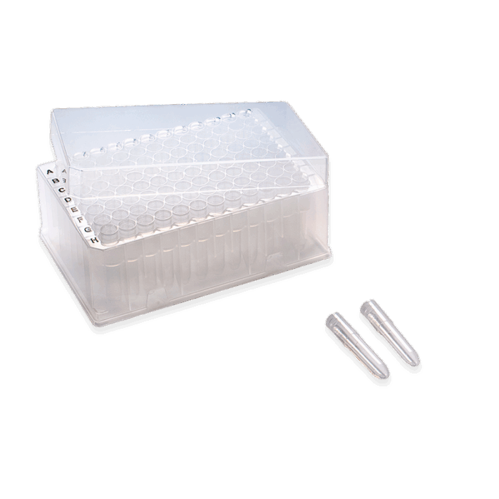 1.2ml Sample Library Tubes. 8-Strip. PE. Sterile