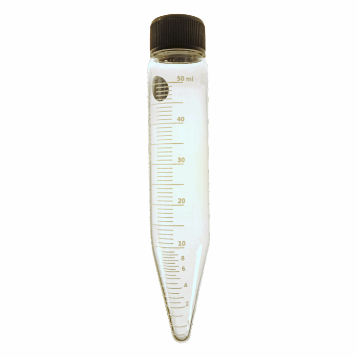 50ml Centrifuge Tube. With Screw Cap. Glass