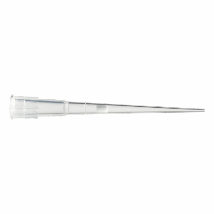 10ul Filter Pipette Tips. 46mm Long. Low Retention. Racked. Sterile