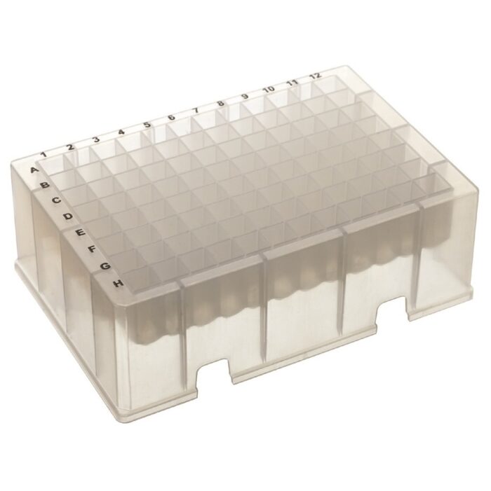 1.2ml 96 Well Plate. Square Well. V-Bottom. Polypropylene