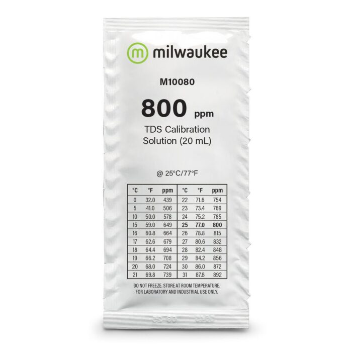 800 ppm TDS Calibration Solution Sachets (25)