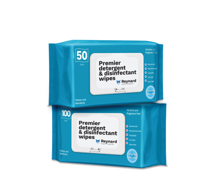 Reynard Premier Detergent & Disinfectant Wipes