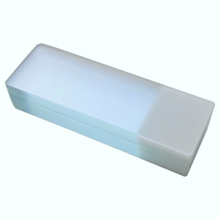 Microscope Slide. Frosted. Glass. 45° Corners