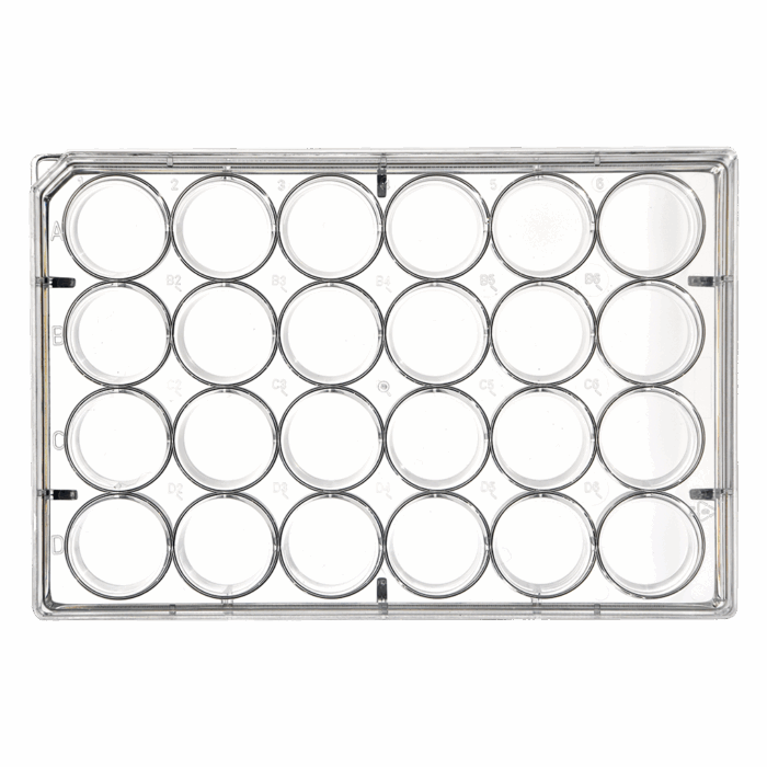 24 Well Tissue Culture Plates Flat Bottom with Lid Non-Treated Sterile