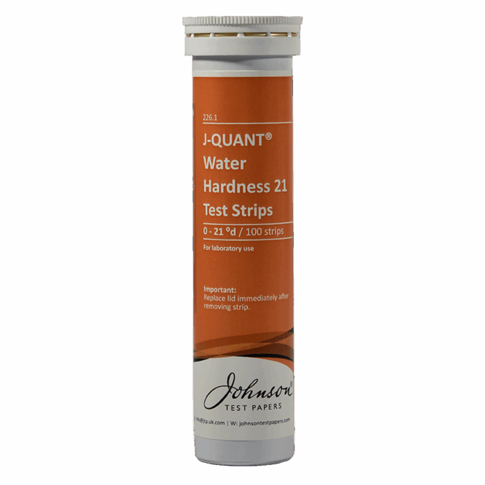 3 - 21 °d Water Hardness Test Strips
