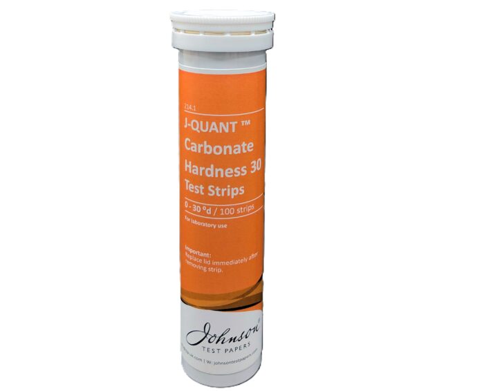 0-30 (°d CO₃²⁻) Carbonate Hardness Indicator Strips