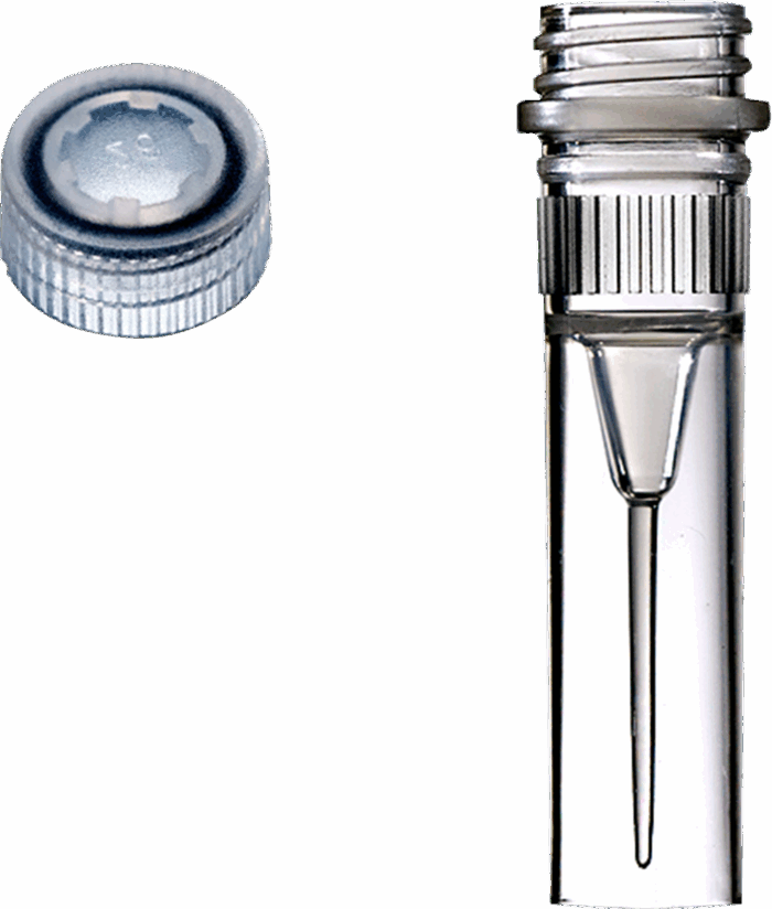 0.5ml Microcentrifuge Tube. Screw Thread. With Cap. Freestanding. Sterile