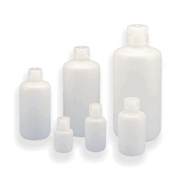 Natural Narrow Mouth Bottle HDPE