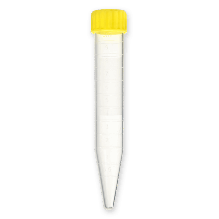 10ml Centrifuge Tube Yellow Lid Polypropylene Sterile