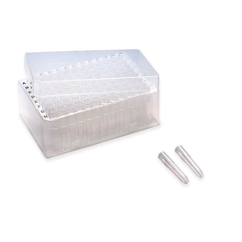 1.2ml Sample Library Tubes. 8-Strip. PE. Sterile